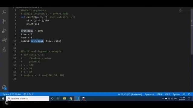 Lecture 9 Positional and Default Arguments Explained смотреть онлайн