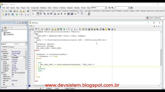 DLL Consulta Pública CNPJ - DELPHI смотреть онлайн