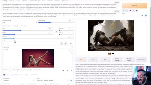 ControlNet in Stable Diffusion. Extensions installation. смотреть онлайн