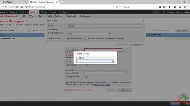 12 Cisco Firepower Management center integration with EVEng FTD || Part 4 || in Bangla || смотреть онлайн