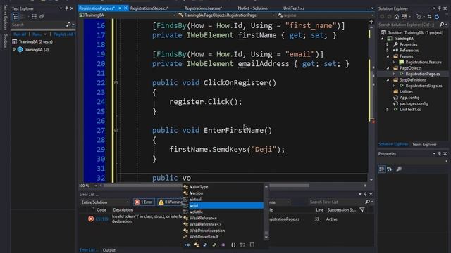 Selenium for Beginner 8B - End to End: Creating Page Object, Step Definitions and hooks смотреть онлайн
