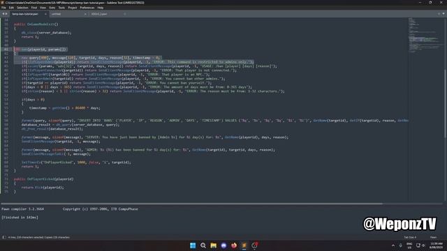 Tutorial: Temp-Ban System w/ Perm-Bans (SA-MP) смотреть онлайн