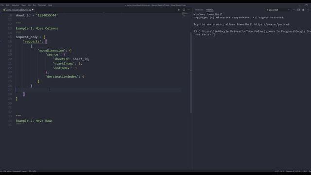 Google Sheets API in Python | Move Rows and Columns смотреть онлайн