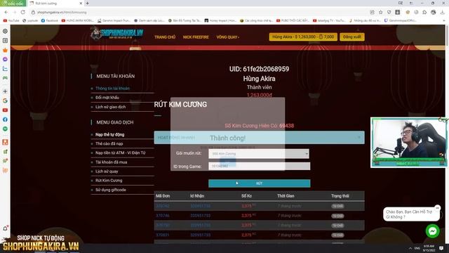 HÙNG AKIRA TIK TOK LẦN ĐẦU REVIEW ACC BÉ QUỲNH FF TÓP TÓP NHÀ TOÀN SÚNG XỊN NÂNG FULL SKIN LV7 ẢO M смотреть онлайн
