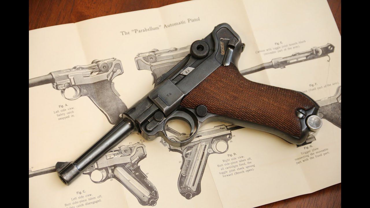 Обзор страйкбольного пистолета WE Luger P08 6 смотреть онлайн