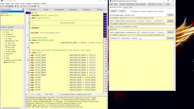 STM32 Assembler Editor: Изменения в процессе отладки смотреть онлайн