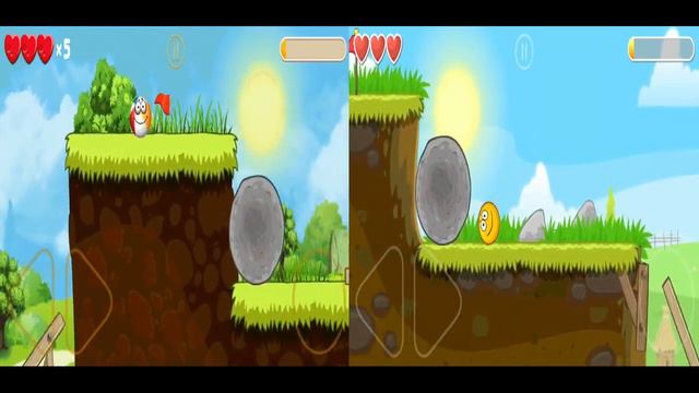 Red Ball 4 vs Friend Ball in Hills Gold Ball vs Rock Bosses смотреть онлайн
