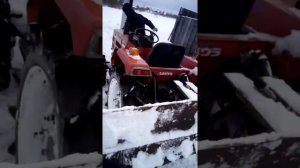 Зимний отзыв эксплуатации японский Минитрактор шибауру shibaura p 19 f.