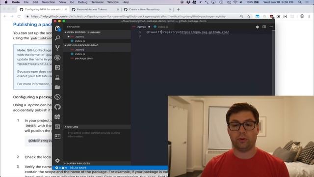 How to use the GitHub Package Registry смотреть онлайн