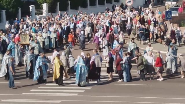 Крестный ход Мозырь. 12 сентября 2020 г. смотреть онлайн