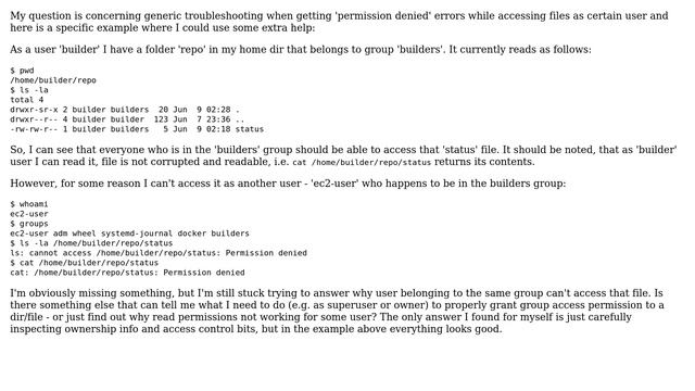 DevOps & SysAdmins: How to troubleshoot 'permission denied' errors while accessing files in linux? смотреть онлайн