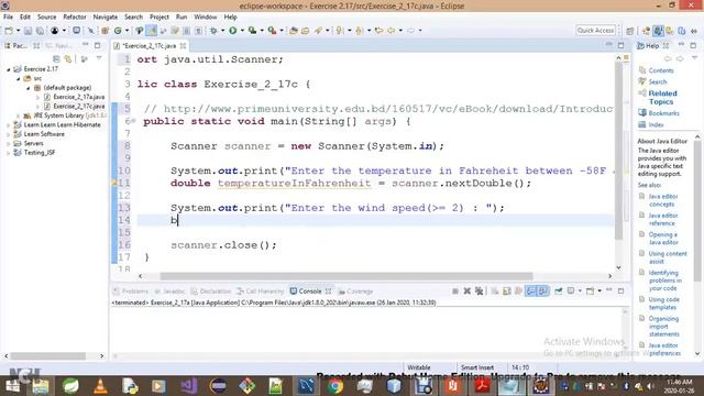 Introduction To Java Programming Exercise 2 17c смотреть онлайн