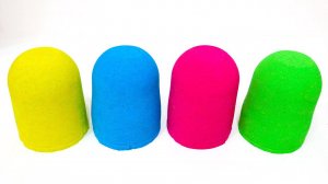 Учить Цвета КИНЕТИЧЕСКИЙ ПЕСОК ИГРУШКИ Маша и Медведь Фиксики Тролли ЛОЛ