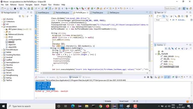 Java | File to DB | ArrayList to DB | Tamil смотреть онлайн