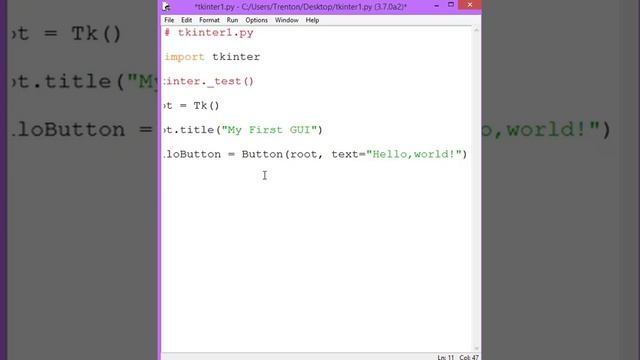 Python GUI - Tkinter 1 смотреть онлайн