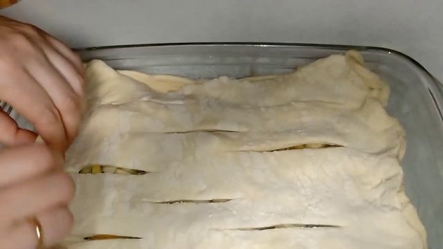 Сама в шоке! Очень вкусно!Пирог тает во рту!Пирог с яблоками на слоёном тесте. смотреть онлайн