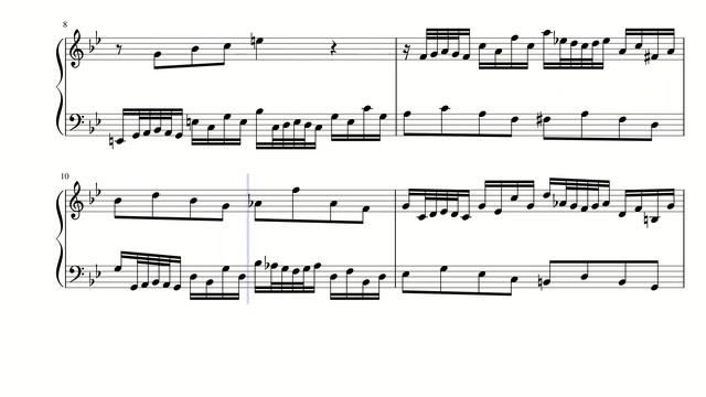 Two-parts Invention n.14 (BWV 785) - J.S.Bach, Piano, Sheet Music смотреть онлайн