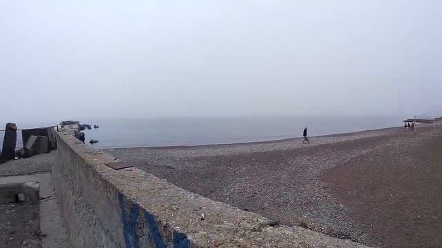 Крым. Море греется, туман в Алуште. Алушта с высоты птичьего полета. смотреть онлайн