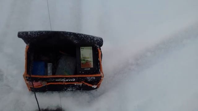 судаки на эхолоте Lowrance Hook4 зимой со льда смотреть онлайн