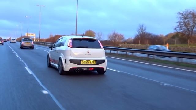 2000 BHP Modified Abarth 500 | Punto Abarth | 124 Spider Convoy смотреть онлайн
