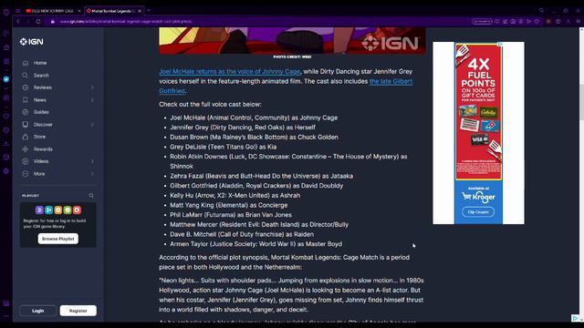 FIRST LOOK JOHNNY CAGE MORTAL KOMBAT MOVIE! (Mortal Kombat Legends Cage Match) смотреть онлайн