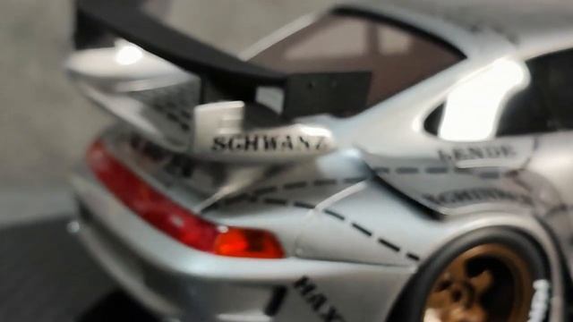 1/18 GT Spirit Porsche 911 RWB silver phantom смотреть онлайн