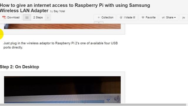 How to give an internet access to Raspberry Pi with using Samsung Wireless LAN Adapter смотреть онлайн
