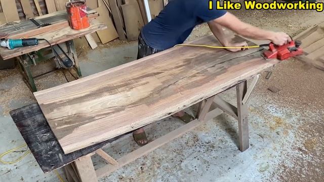 Amazing Technique Carpenter Woodworking - How To Recover Broken Wood And Build Outdoor Caffee Table