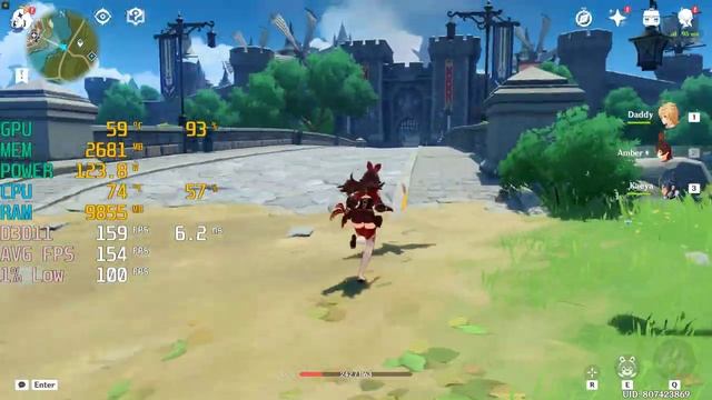 Genshin Impact Uncapped FPS - Ryzen 5 5600x + RTX 4060 Ti - 1440p Max Settings - Benchmark Fps Test смотреть онлайн