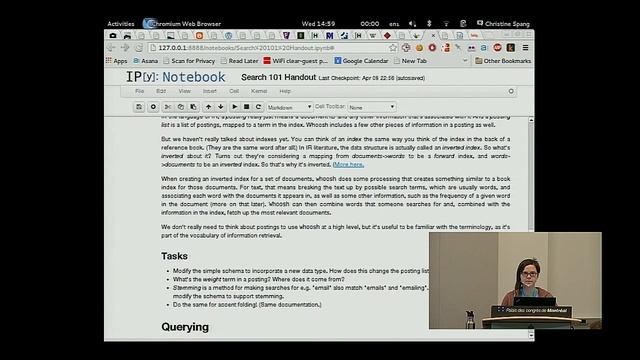 Christine Spang: Search 101: An Introduction to Information Retrieval - PyCon 2014 смотреть онлайн