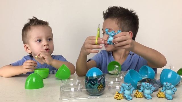 Корпорация Монстров Сюрпризы Видео для детей Игрушки Корпорация Монстров