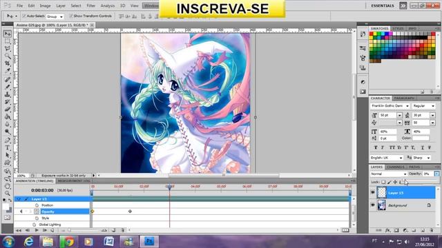 Como criar um Gif animado - Photoshop CS5 смотреть онлайн