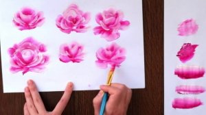 РОЗА ЗА ОДНУ МИНУТУ / Как нарисовать розу / Учимся рисовать розу