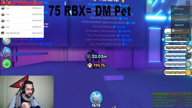 Roblox Pet Simulator X Free Pet Giveaway Live смотреть онлайн