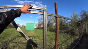 Первые шаги после покупки участка. Забор и ворота из профлиста. Просыпали дорогу