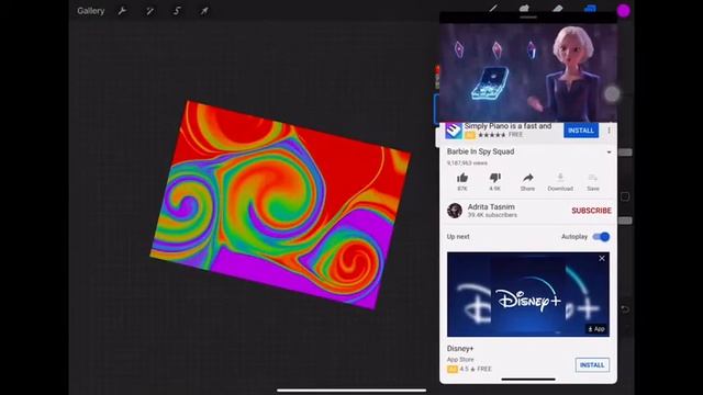 How to make a cute background on procreate! смотреть онлайн