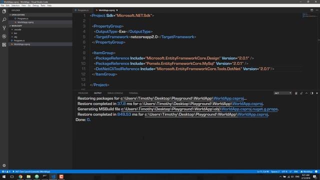 How to Access MySQL Database with Entity Framework Core смотреть онлайн