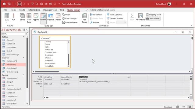 How To Use DateSerial in Microsoft Access to Create a Valid Date Value From the Year, Month, and Da смотреть онлайн