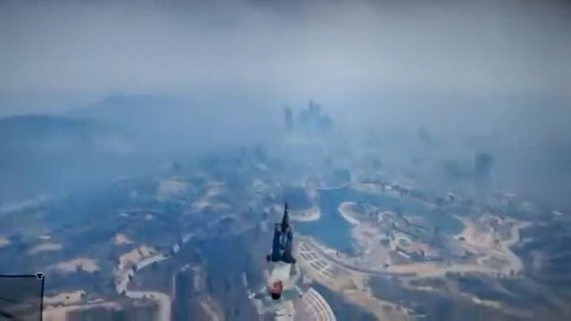 Гта 5 Глайд с горы Чилиад ло аэропорта лос сантос