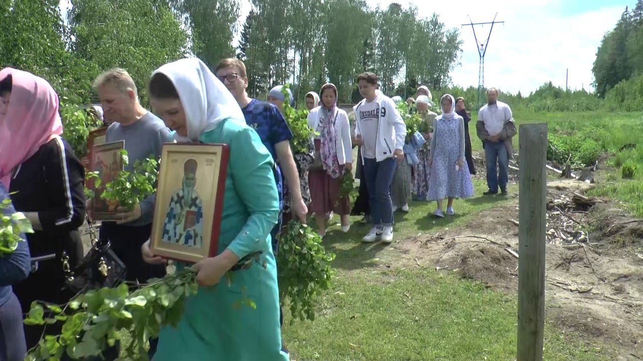 Крестный ход в д.Острово смотреть онлайн