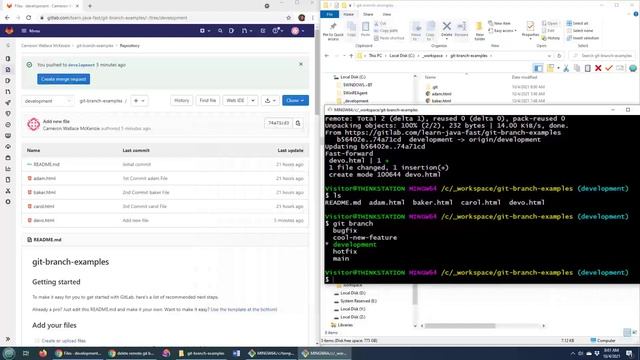 How to list and switch between GitLab branches смотреть онлайн
