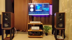 Quad Artera Stereo on Wharfedale Linton 85