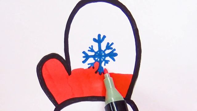 Варежка /Рукавичка/ Раскраски для Детей | Mittens coloring book for kids смотреть онлайн
