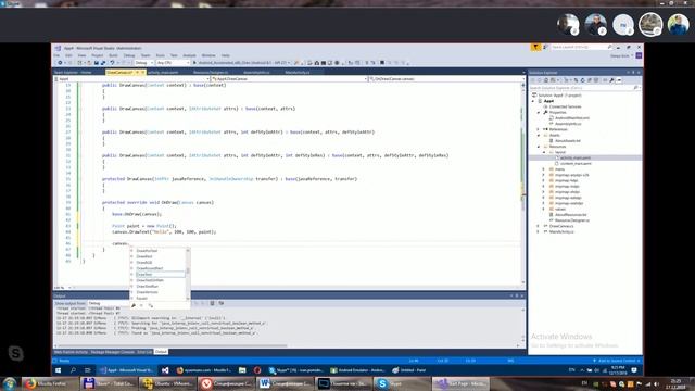 C# Xamarin Android Lesson 1(View, Canvas, OnDraw, OnTouch) смотреть онлайн