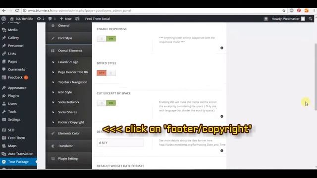 Tour Package Theme - How to add or change the copyright text смотреть онлайн