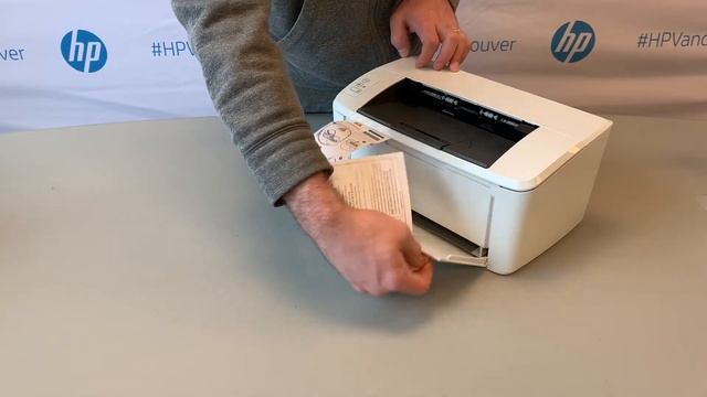 개봉 및 설정 | HP LaserJet Pro M14-M17 프린터 | HP смотреть онлайн
