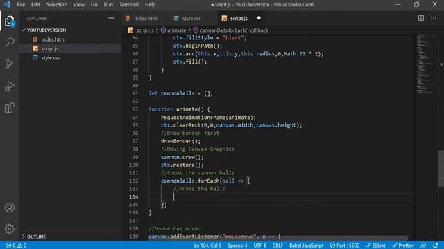 Build Physics Engine in HTML Canvas – Gravity, Elasticity, Friction | Shoot Balls Out of a Cannon смотреть онлайн
