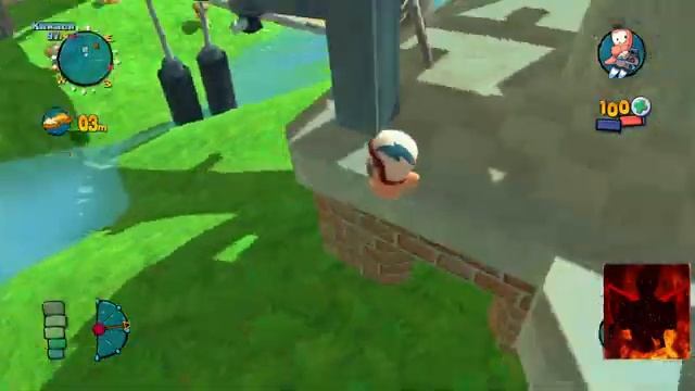 Worms 4 mayhem: игра по сети с другом смотреть онлайн
