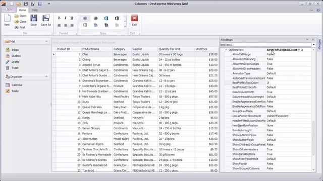 DevExpress WinForms Grid Columns: Best Fit Option смотреть онлайн