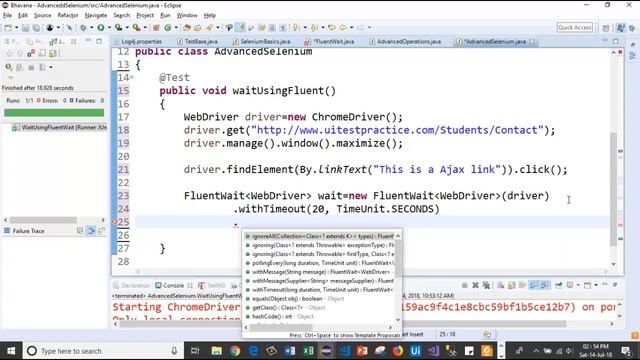 Selenium with Java 38 - Fluent Wait | How to set polling time | How to set wait time| Explained смотреть онлайн